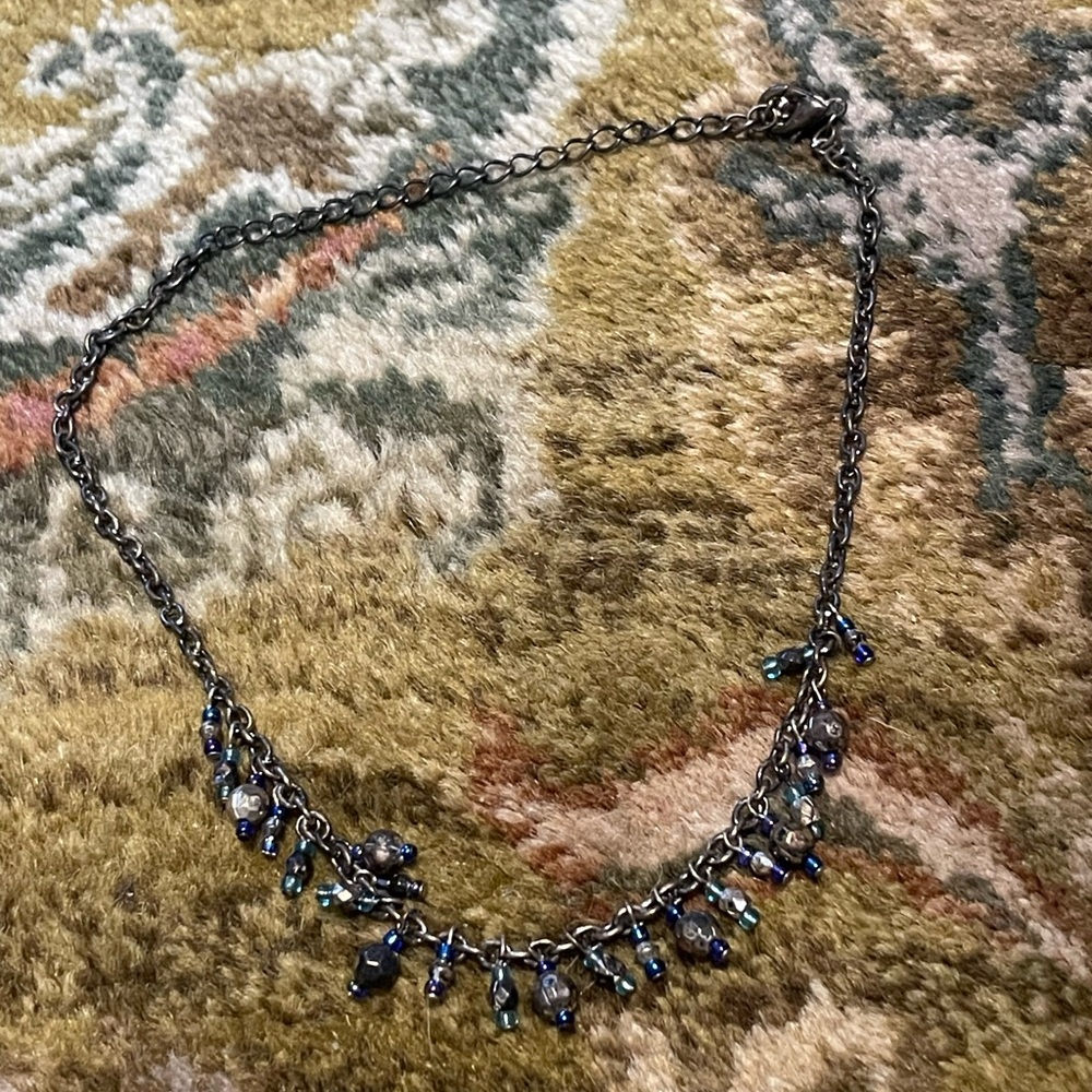 Seed bead choker necklace